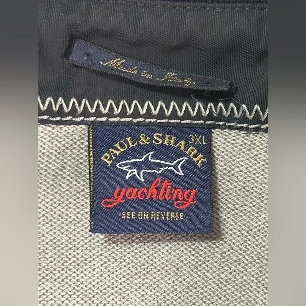 Paul & Shark Yachting 100% Wool Paneled Sweater - XXL - Made in Italy